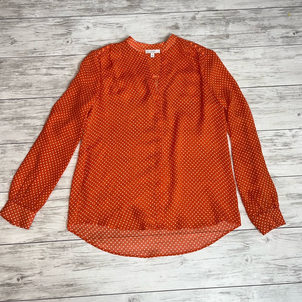 JOIE Orange Top Size Small